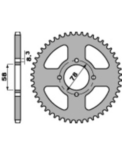 Couronne PBR acier standard 810 - 428