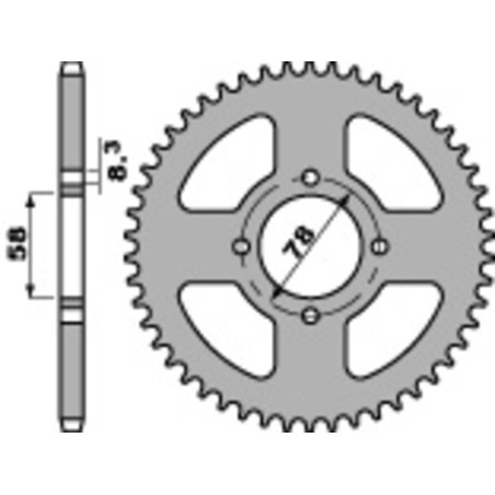 Couronne PBR acier standard 810 - 428