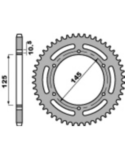 Couronne PBR acier C45 standard 866 - 520