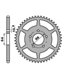Couronne PBR acier C45 standard 254 - 520
