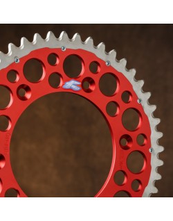 Couronne RENTHAL Twinring aluminium Ultra-Light anti-boue anodisé dur HA - 520