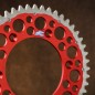 Couronne RENTHAL Twinring aluminium Ultra-Light anti-boue anodisé dur HA - 520 Couronne RENTHAL Twinring aluminium Ultra-Light anti-boue anodisé dur HA - 520