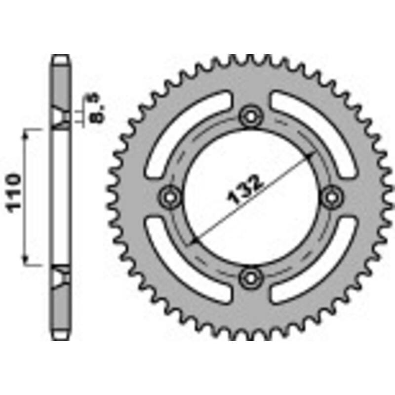 Couronne PBR acier C45 standard 4486 - 428 Couronne PBR acier C45 standard 4486 - 428