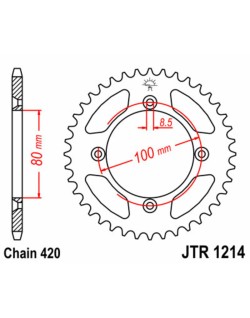 Couronne JT SPROCKETS acier standard 1214 - 420