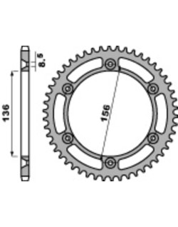 Couronne PBR acier C45 standard 4365 - 525