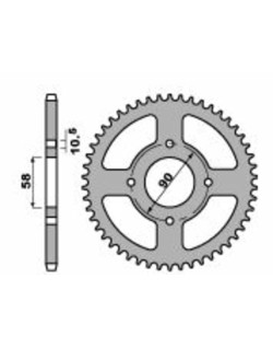 Couronne PBR acier C45 standard 4668 - 520