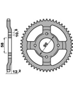 Couronne PBR acier C45 standard 273 - 428