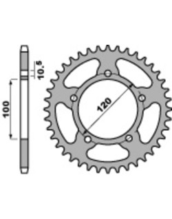Couronne PBR acier C45 standard 4396 - 520