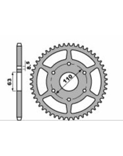 Couronne PBR aluminium ultra-light anodisé dur 4675 - 520