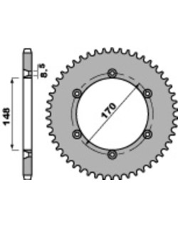 Couronne PBR acier C45 standard 4360 - 525