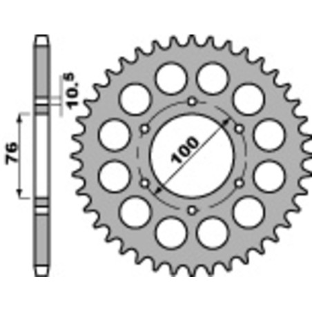 Couronne PBR acier C45 standard 816 - 530