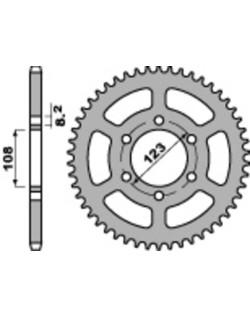 Couronne PBR acier C45 standard 4607 - 428