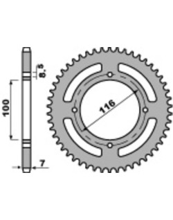 Couronne PBR acier C45 standard 467M - 428