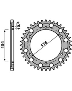 Couronne PBR acier C45 standard 4679 - 525