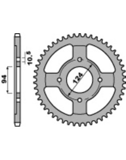Couronne PBR acier C45 standard 282 - 530