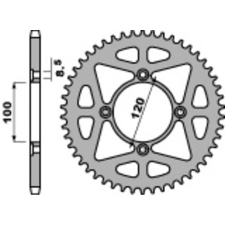 Couronne PBR acier standard 4478 - 428