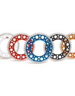 Couronne RENTHAL Twinring aluminium Ultra-Light anti-boue anodisé dur 1500 - 520
