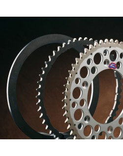 Couronne RENTHAL Twinring aluminium Ultra-Light anti-boue anodisé dur 1500 - 520