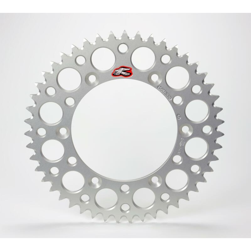 Couronne RENTHAL aluminium Ultra-Light anti-boue 214U - 520 Couronne RENTHAL aluminium Ultra-Light anti-boue 214U - 520