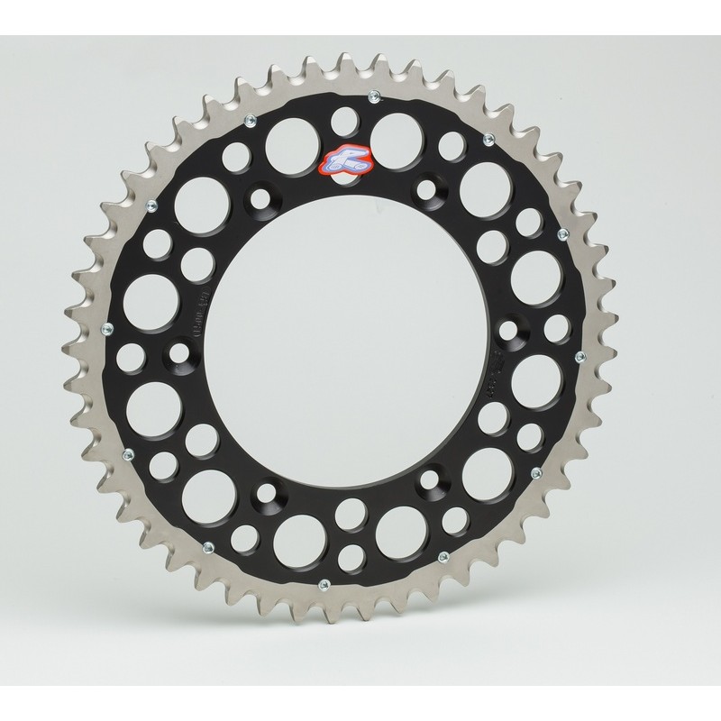 Couronne RENTHAL Twinring aluminium Ultra-Light anti-boue anodisé dur 1230 - 520 Couronne RENTHAL Twinring aluminium Ultra-Light anti-boue anodisé dur 1230 - 520