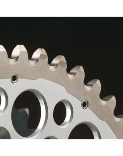 Couronne RENTHAL Twinring aluminium Ultra-Light anti-boue anodisé dur 1230 - 520
