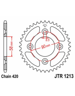 Couronne JT SPROCKETS acier standard 1213 - 420