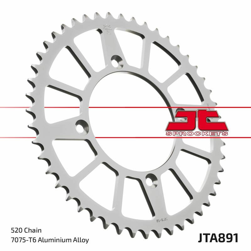 Couronne JT SPROCKETS aluminium ultra-light 891 - 520 Couronne JT SPROCKETS aluminium ultra-light 891 - 520
