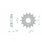 Pignon AFAM acier standard 20606 - 525