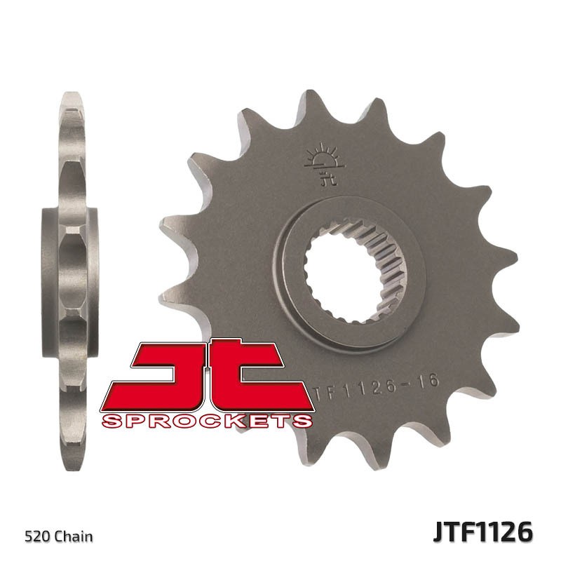 Pignon JT SPROCKETS acier standard 1126 - 520 Pignon JT SPROCKETS acier standard 1126 - 520