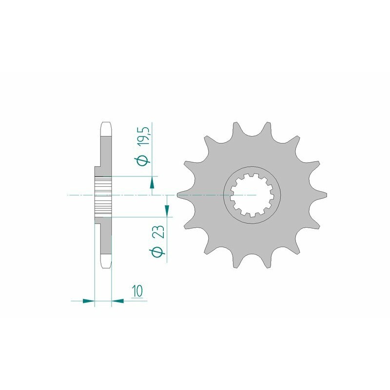 Pignon AFAM acier anti-boue 22303 - 520 Pignon AFAM acier anti-boue 22303 - 520