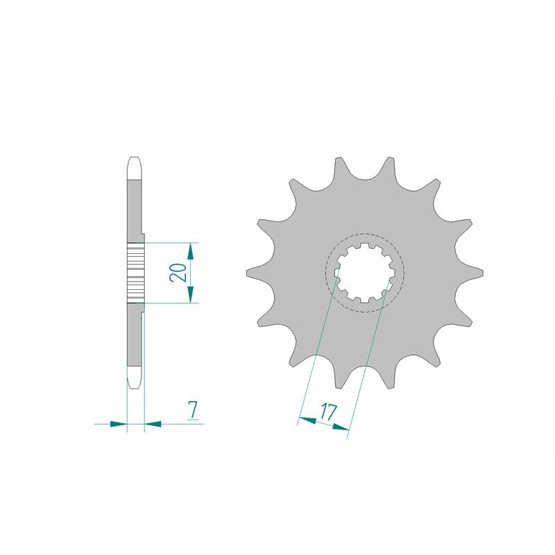 Pignon AFAM acier standard 94109 - 420 Pignon AFAM acier standard 94109 - 420