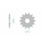 Pignon AFAM acier standard 61201 - 520 Pignon AFAM acier standard 61201 - 520
