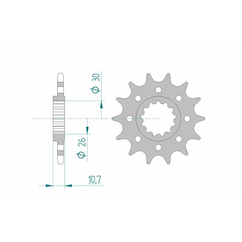 Pignon AFAM acier Racing 21804 - 520 Pignon AFAM acier Racing 21804 - 520