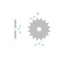 Pignon AFAM acier standard 27100 - 420 Pignon AFAM acier standard 27100 - 420