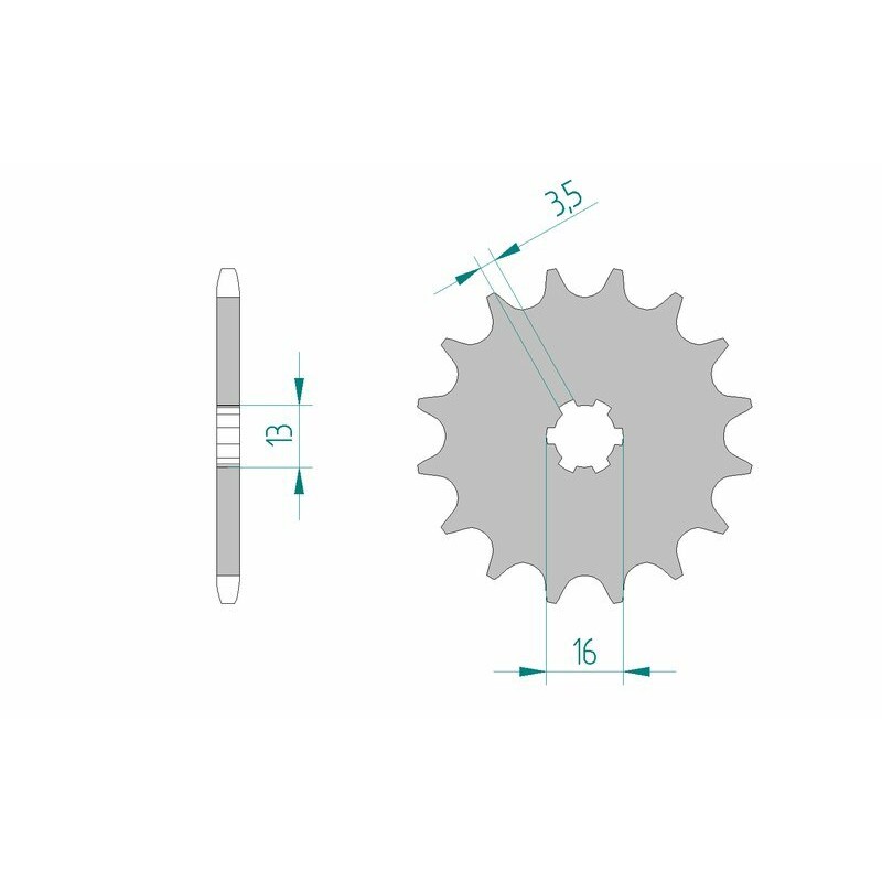 Pignon AFAM acier standard 27100 - 420 Pignon AFAM acier standard 27100 - 420