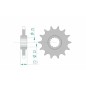 Pignon AFAM acier standard 20405 - 525 Pignon AFAM acier standard 20405 - 525