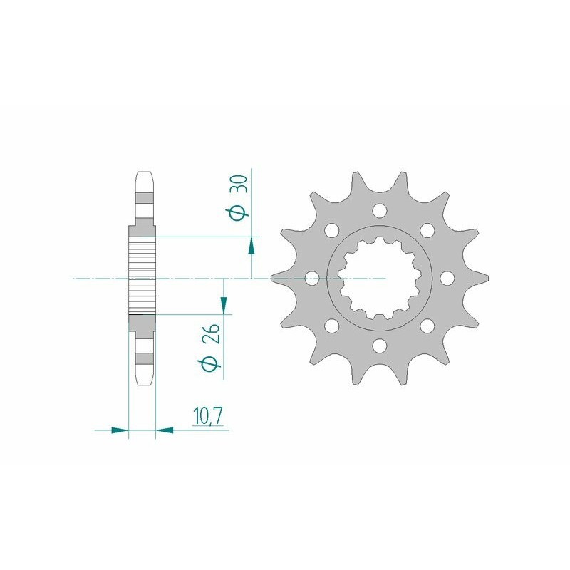 Pignon AFAM acier standard 21805 - 525 Pignon AFAM acier standard 21805 - 525