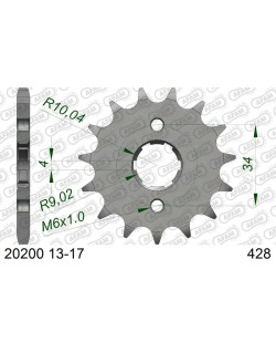 Pignon AFAM acier standard 20200 - 428
