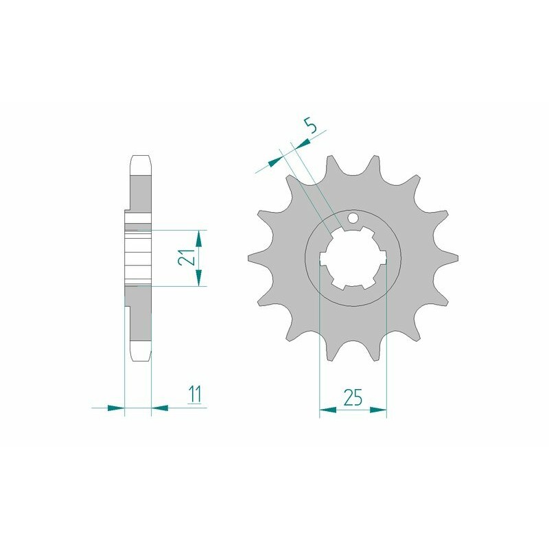 Pignon AFAM acier standard 24400 - 530 Pignon AFAM acier standard 24400 - 530