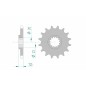 Pignon AFAM acier standard 22201 - 428 Pignon AFAM acier standard 22201 - 428