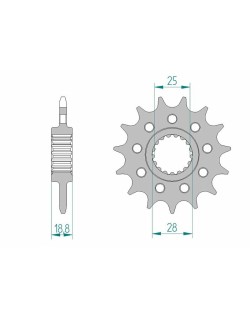 Pignon AFAM acier standard 61802 - 520