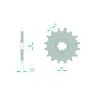 Pignon AFAM acier standard 22103 - 420 Pignon AFAM acier standard 22103 - 420