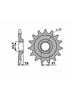 Pignon PBR acier standard 2260 - 520