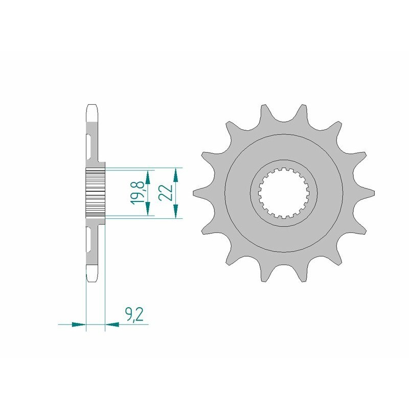Pignon AFAM acier anti-boue 24305 - 520 Pignon AFAM acier anti-boue 24305 - 520