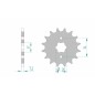 Pignon AFAM acier standard 20209 - 428 Pignon AFAM acier standard 20209 - 428