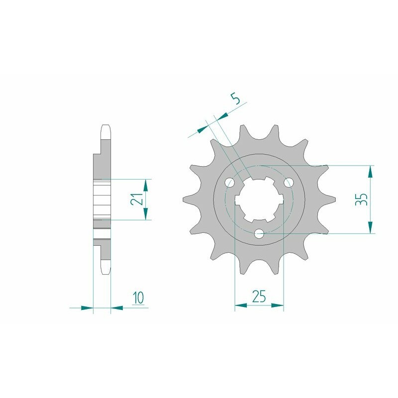 Pignon AFAM acier standard 22600 - 520 Pignon AFAM acier standard 22600 - 520