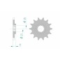 Pignon AFAM acier standard 64500 - 520 Pignon AFAM acier standard 64500 - 520