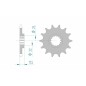 Pignon AFAM acier standard 73303 - 520