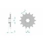 Pignon AFAM acier standard 94214 - 520 Pignon AFAM acier standard 94214 - 520