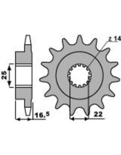 Pignon PBR acier standard 2114 - 525